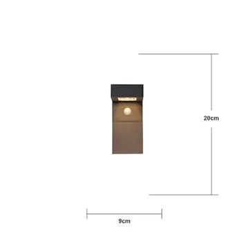 Vici solcellevegglykt 9 cm - svart - Belysning - Utebelysning - Solcelle utelys & solcellelamper