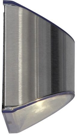 Wally 2-pakning solcellevegglykt 10 cm - sølv - Belysning - Utebelysning - Solcelle utelys & solcellelamper