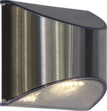 Wally 2-pakning solcellevegglykt 10 cm - sølv - Belysning - Utebelysning - Solcelle utelys & solcellelamper