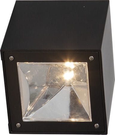Wally Cube solcellevegglykt 10 cm - svart - Belysning - Utebelysning - Solcelle utelys & solcellelamper
