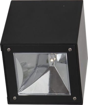 Wally Cube solcellevegglykt 10 cm - svart - Belysning - Utebelysning - Solcelle utelys & solcellelamper