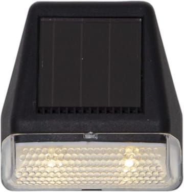 Wally Mini 3-pakning solcellevegglykt 7 cm - svart - Belysning - Utebelysning - Solcelle utelys & solcellelamper