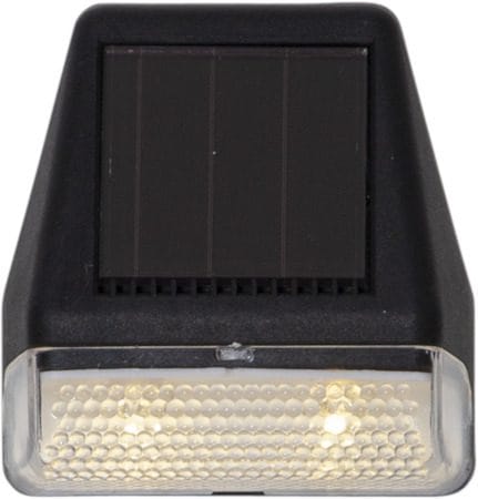 Wally Mini 3-pakning solcellevegglykt 7 cm - svart - Belysning - Utebelysning - Solcelle utelys & solcellelamper