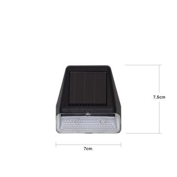 Wally Mini 3-pakning solcellevegglykt 7 cm - svart - Belysning - Utebelysning - Solcelle utelys & solcellelamper
