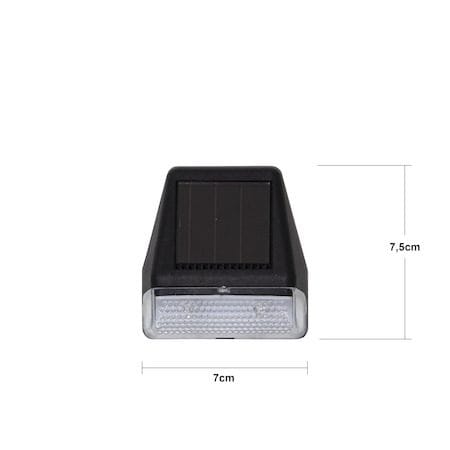 Wally Mini 3-pakning solcellevegglykt 7 cm - svart - Belysning - Utebelysning - Solcelle utelys & solcellelamper