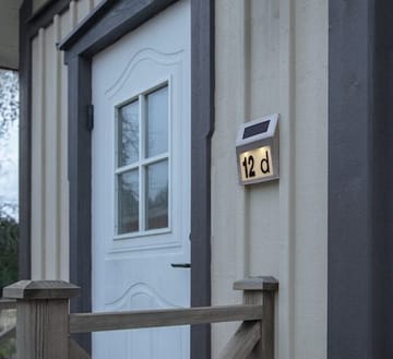 Wally solcellevegglykt 18 cm - sølv - Belysning - Utebelysning - Solcelle utelys & solcellelamper