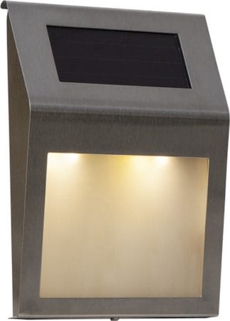 Wally solcellevegglykt 18 cm - sølv - Belysning - Utebelysning - Solcelle utelys & solcellelamper