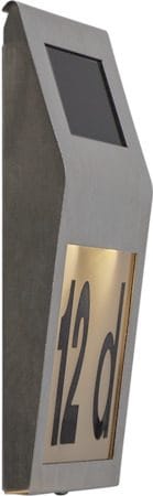 Wally solcellevegglykt 18 cm - sølv - Belysning - Utebelysning - Solcelle utelys & solcellelamper