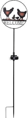 Welcome solcelledekorasjon 75 cm - svart - Belysning - Utebelysning - Solcelle utelys & solcellelamper