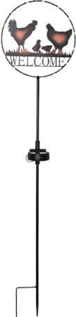 Welcome solcelledekorasjon 75 cm - svart - Belysning - Utebelysning - Solcelle utelys & solcellelamper