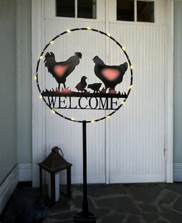 Welcome solcelledekorasjon 75 cm - svart - Belysning - Utebelysning - Solcelle utelys & solcellelamper