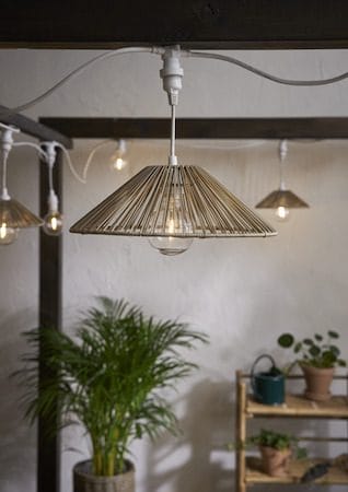 Vide lampeskjerm 25 cm - gråbeige - Belysning - Belysningstilbehør