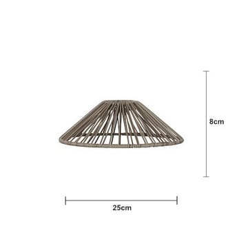 Vide lampeskjerm 25 cm - gråbeige - Belysning - Belysningstilbehør