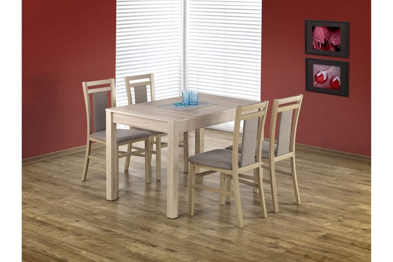 Maurycy Forlengningsbart Spisebord 118 cm - Eik - Spisebord & kjøkkenbord