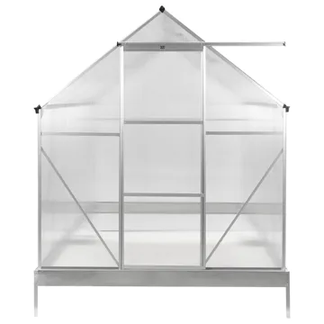 Drivhus for hage Apulia Sølv 315 cm - Sølv/Transparent - Hage - Dyrking & hagearbeid - Drivhus