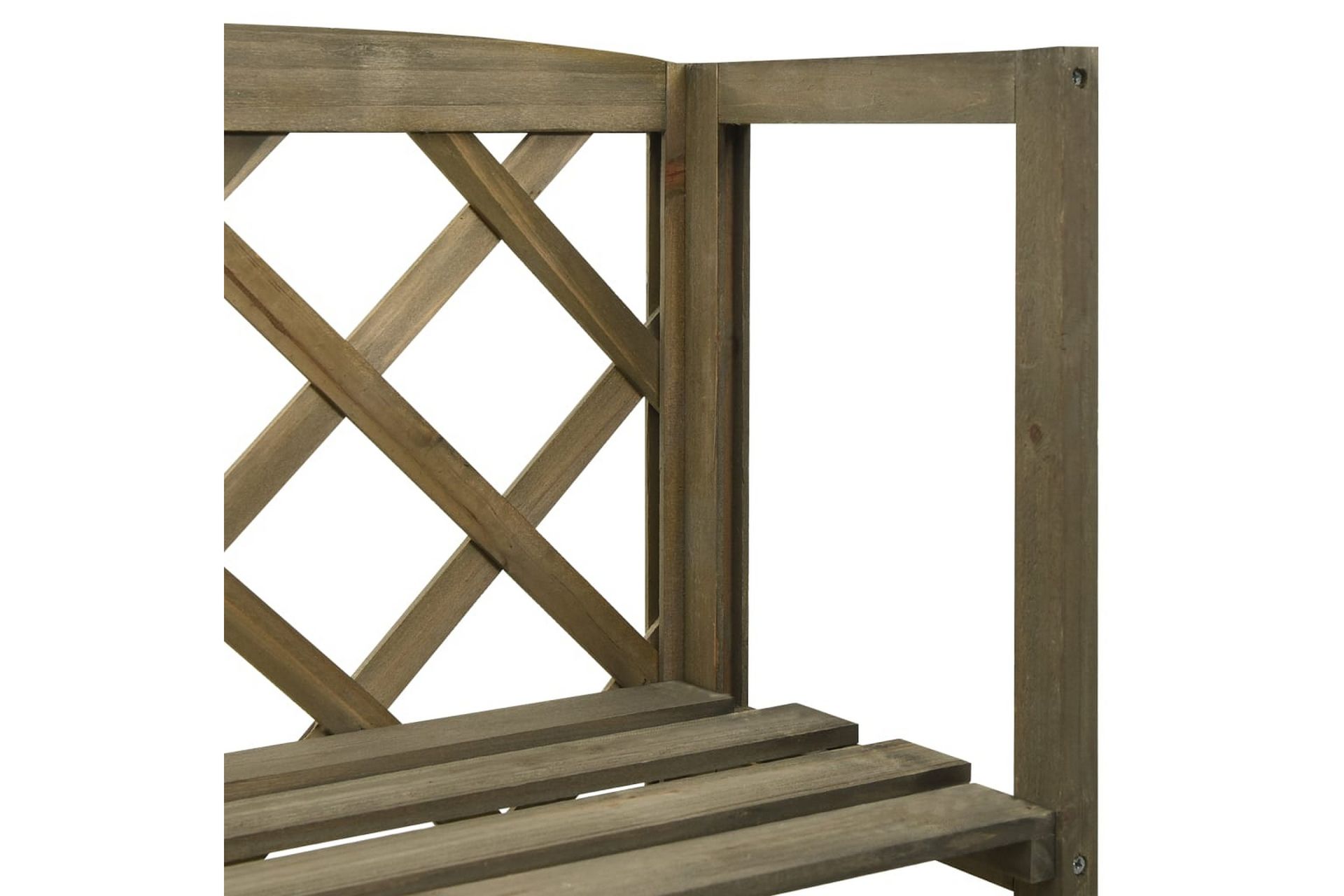 Espalier med hyller 55x30x140 cm heltre gran grå - Grå - Hage - Dyrking & hagearbeid - Drivhus - Drivhustilbehør