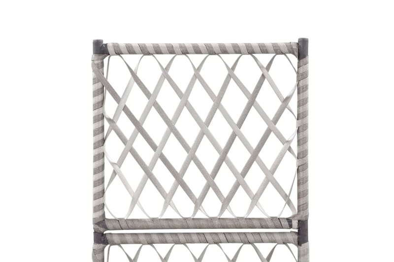 Høybed med espalier 1 potte 30x30x107 cm polyrotting grå - Grå - Hage - Dyrking & hagearbeid - Drivhus - Drivhustilbehør