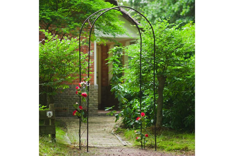 Nature Hagebue metall 100x37x230 cm svart - Svart - Hage - Dyrking & hagearbeid - Drivhus - Drivhustilbehør