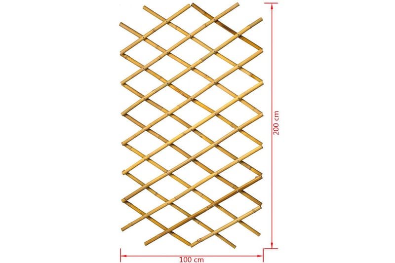 Nature Hageespalier 100x200 cm bambus 6040722 - Hage - Dyrking & hagearbeid - Drivhus - Drivhustilbehør