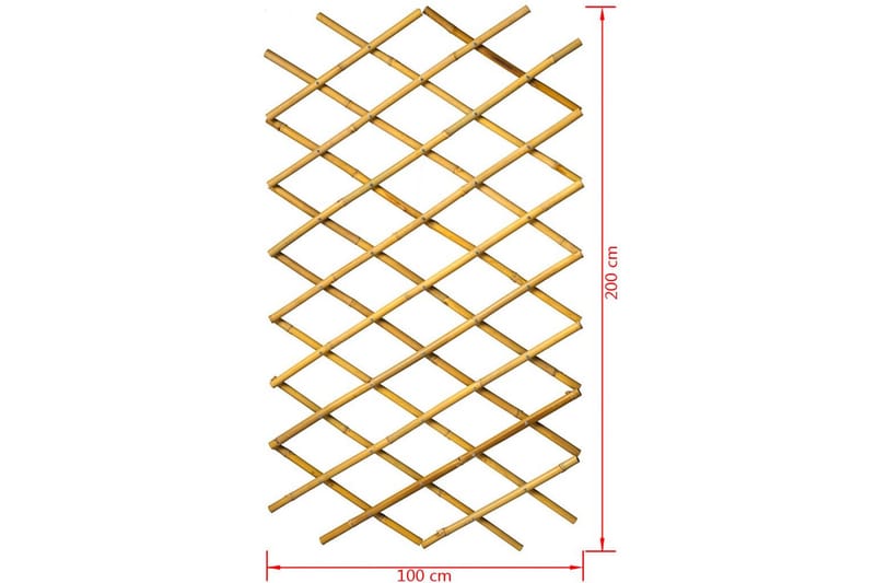 Nature Hageespalier 100x200 cm bambus 6040722 - Espalier - Drivhustilbehør