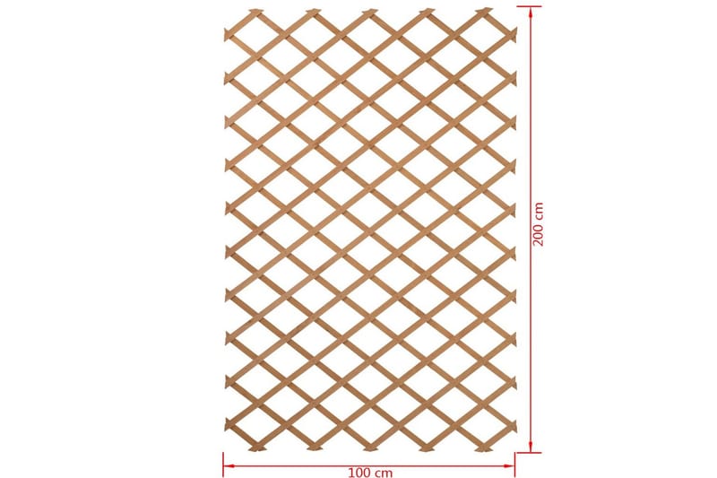 Nature Hageespalier 100x200 cm naturell 6041703 - Hage - Dyrking & hagearbeid - Drivhus - Drivhustilbehør