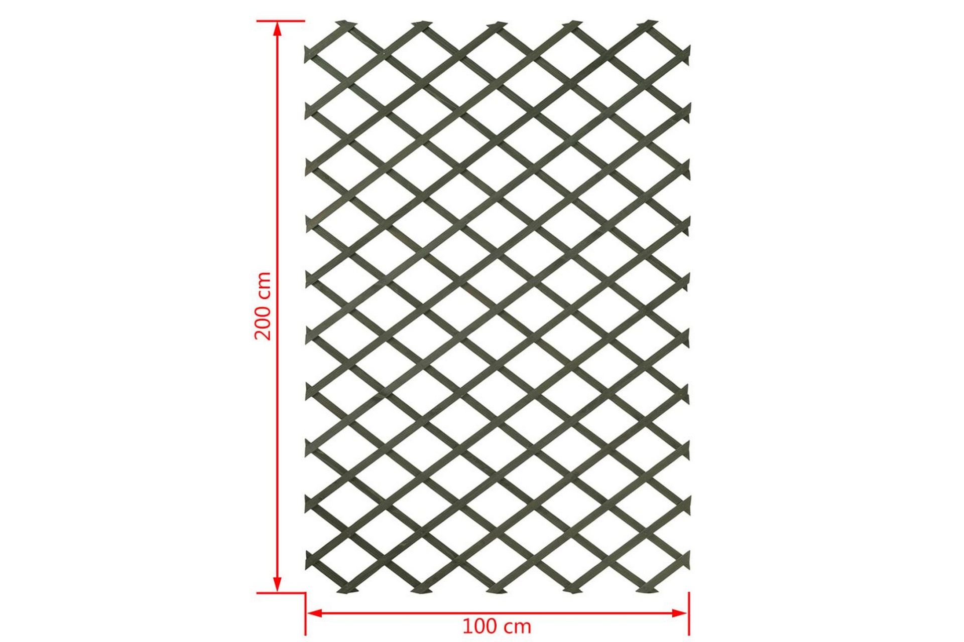 Nature Hageespalier 100x200 cm tregrønn 6041704 - Hage - Dyrking & hagearbeid - Drivhus - Drivhustilbehør