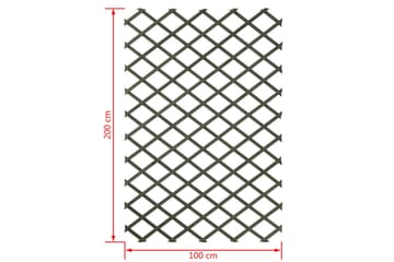 Nature Hageespalier 100x200 cm tregrønn 6041704 - Hage - Dyrking & hagearbeid - Drivhus - Drivhustilbehør