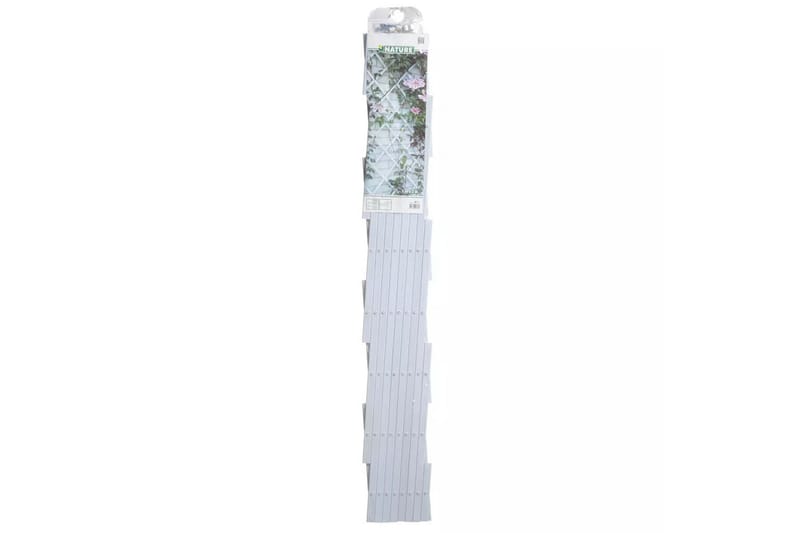 Nature Hageespalier 100x200 cm PVC hvit 6040703 - Hage - Dyrking & hagearbeid - Drivhus - Drivhustilbehør