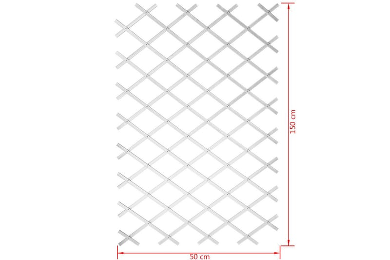 Nature Hageespalier 50x150 cm PVC hvit 6040701 - Hage - Dyrking & hagearbeid - Drivhus - Drivhustilbehør