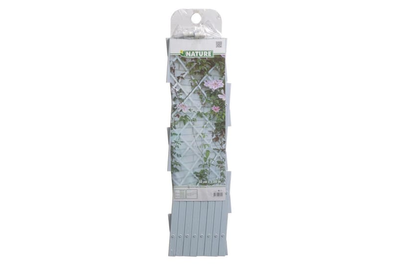 Nature Hageespalier 50x150 cm PVC hvit 6040701 - Hage - Dyrking & hagearbeid - Drivhus - Drivhustilbehør