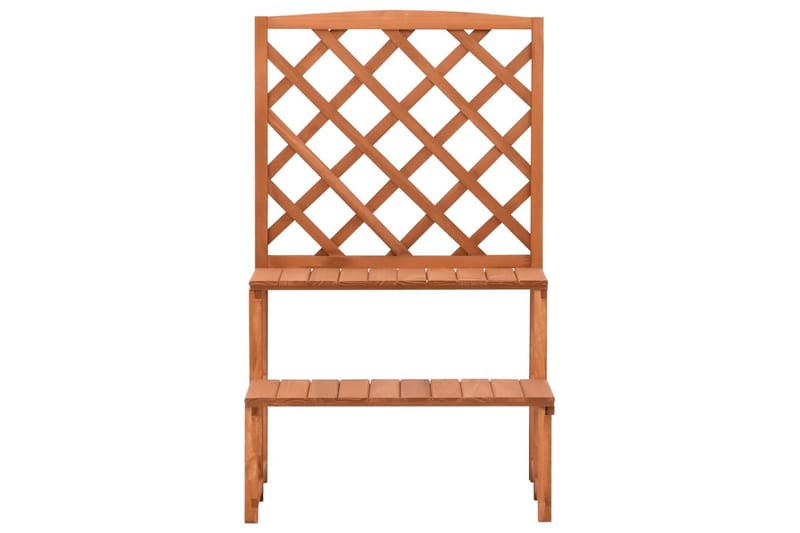 Plantestativ med espalier 70x42x115 cm heltre gran - Brun - Hage - Dyrking & hagearbeid - Drivhus - Drivhustilbehør