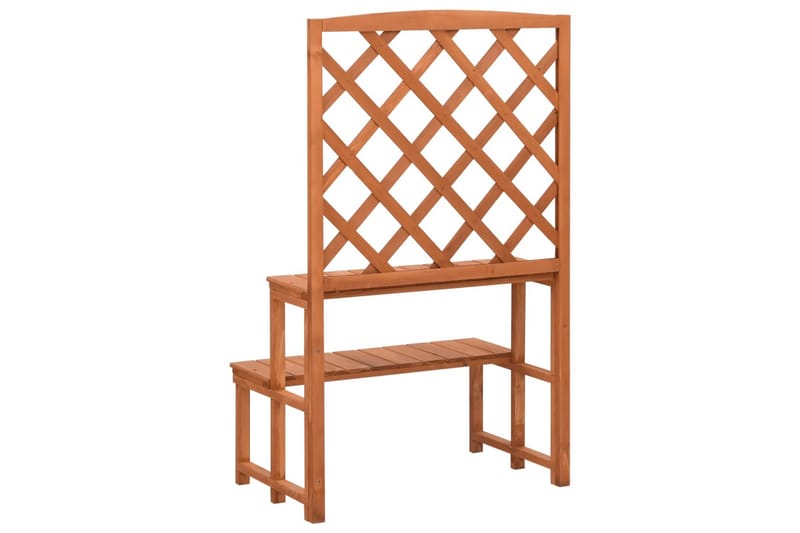 Plantestativ med espalier 70x42x115 cm heltre gran - Brun - Hage - Dyrking & hagearbeid - Drivhus - Drivhustilbehør