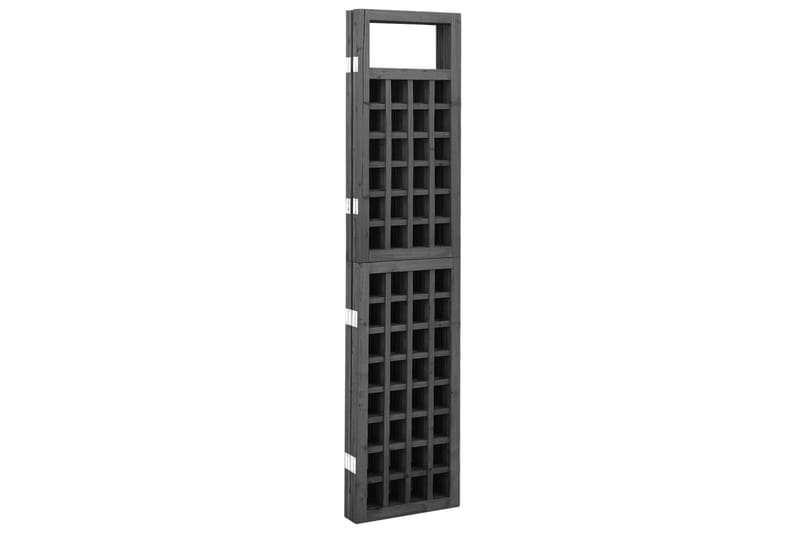 Romdeler/espalier 3 paneler heltre gran svart 121x180 cm - Svart - Espalier - Drivhustilbehør