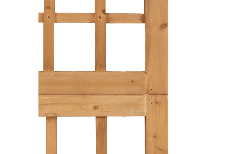 Romdeler/espalier 3 paneler heltre gran 121x180,5 cm - Brun - Hage - Dyrking & hagearbeid - Drivhus - Drivhustilbehør