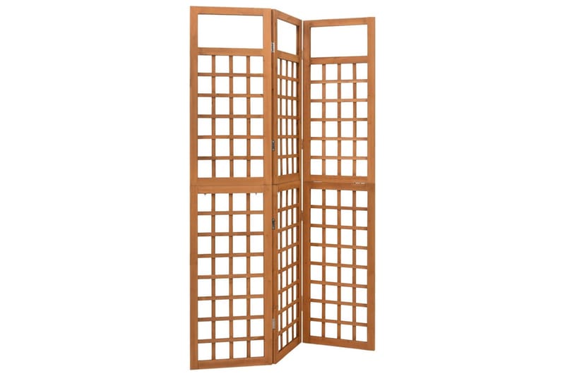 Romdeler/espalier 3 paneler heltre gran 121x180,5 cm - Brun - Hage - Dyrking & hagearbeid - Drivhus - Drivhustilbehør