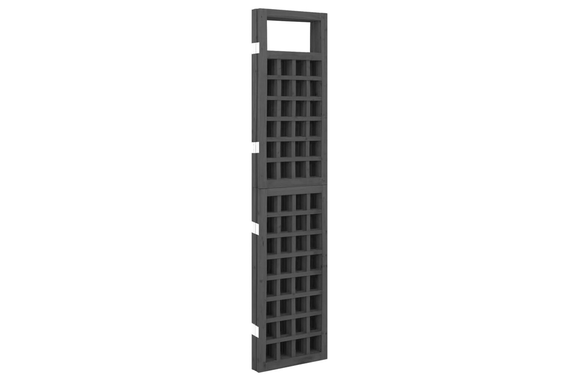 Romdeler/espalier 4 paneler heltre gran svart 161x180 cm - Svart - Hage - Dyrking & hagearbeid - Drivhus - Drivhustilbehør