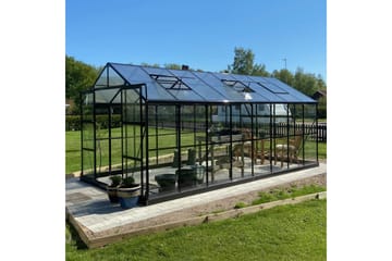 Marvell Drivhus 12,7m² - Antrasitt - Hage - Dyrking & hagearbeid - Drivhus