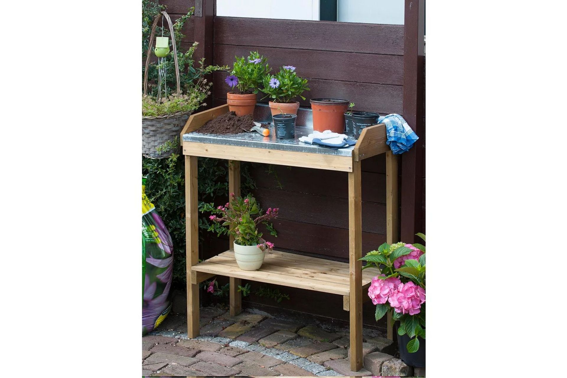 Nature Ompottingsbord for såing og planting 6020500 - Hage - Dyrking & hagearbeid - Drivhus - Plantebord