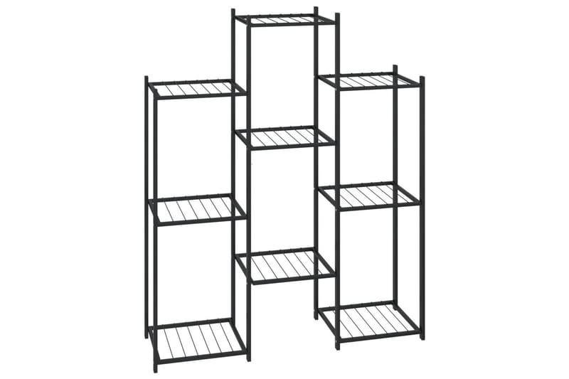 beBasic Blomsterstativ 83x25x100 cm svart jern - Svart - Hage - Dyrking & hagearbeid - Dyrking - Blomsterpotter - Blomsterhylle & blomsterstativ