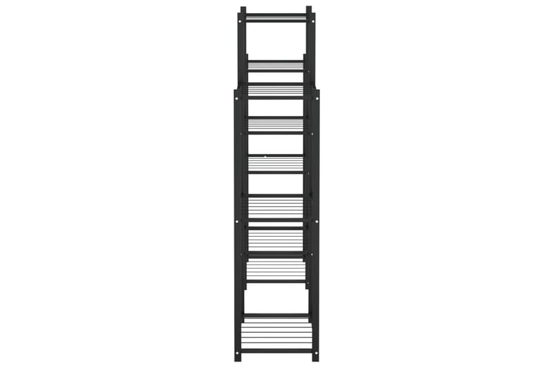 beBasic Blomsterstativ 83x25x100 cm svart jern - Svart - Hage - Dyrking & hagearbeid - Dyrking - Blomsterpotter - Blomsterhylle & blomsterstativ