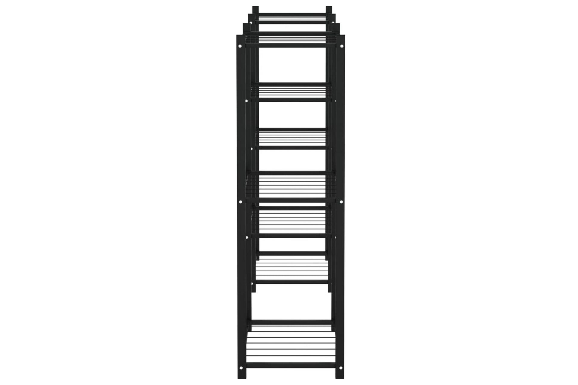 beBasic Blomsterstativ 83x25x80 cm svart jern - Svart - Hage - Dyrking & hagearbeid - Dyrking - Blomsterpotter - Blomsterhylle & blomsterstativ