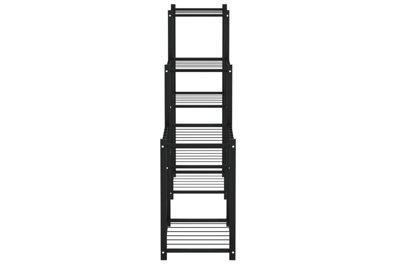 beBasic Blomsterstativ 83x25x80 cm svart jern - Svart - Hage - Dyrking & hagearbeid - Dyrking - Blomsterpotter - Blomsterhylle & blomsterstativ