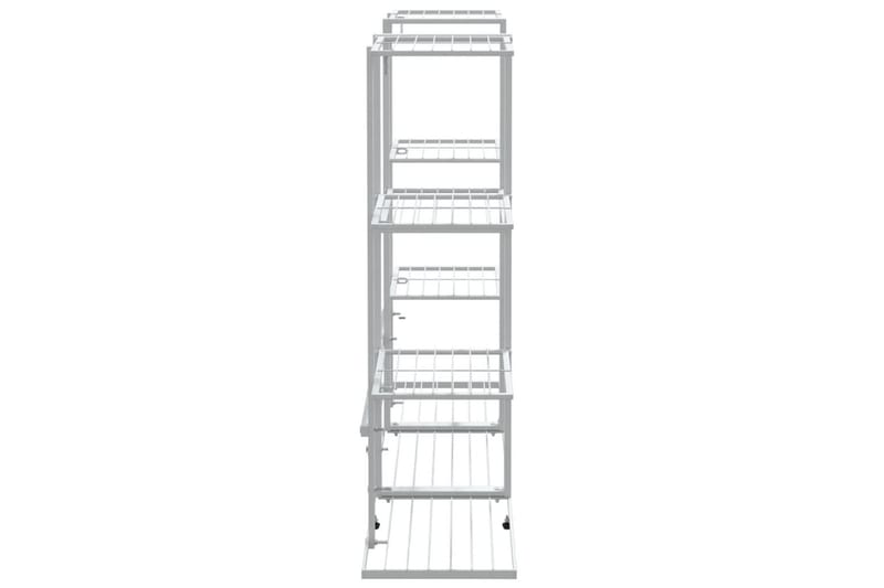 beBasic Blomsterstativ 94,5x25x89 cm hvit jern - Hvit - Hage - Dyrking & hagearbeid - Dyrking - Blomsterpotter - Blomsterhylle & blomsterstativ