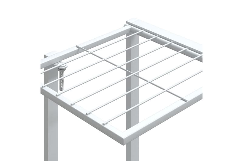 beBasic Blomsterstativ 94,5x25x89 cm hvit jern - Hvit - Hage - Dyrking & hagearbeid - Dyrking - Blomsterpotter - Blomsterhylle & blomsterstativ