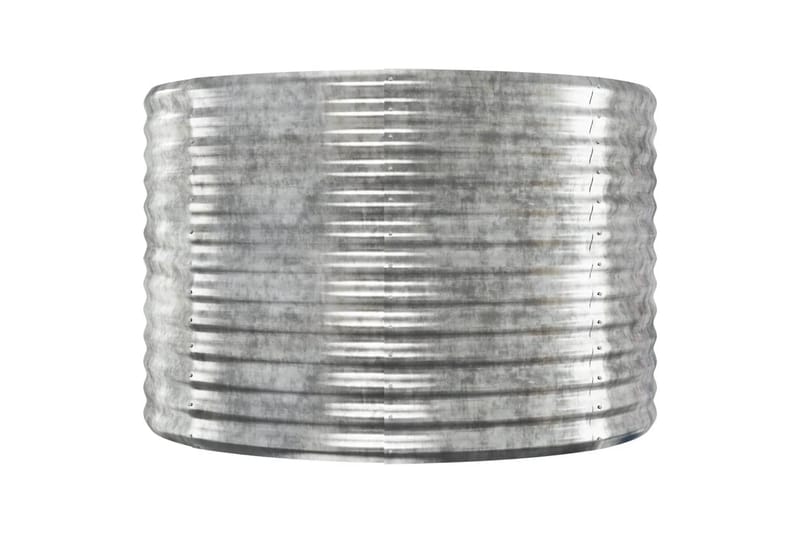 beBasic Utendørs plantekasse sølv 554x100x68 cm pulverlakkert stål - Silver - Hage - Dyrking & hagearbeid - Dyrking - Blomsterpotter - Blomsterkasser