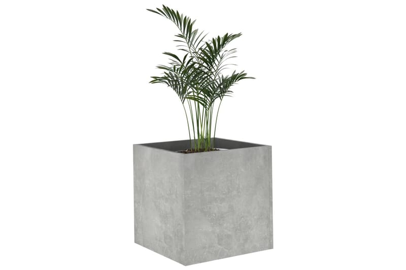 beBasic Plantekasse betonggrå 40x40x40 cm konstruert tre - GrÃ¥ - Hage - Dyrking & hagearbeid - Dyrking - Blomsterpotter - Blomsterkasser