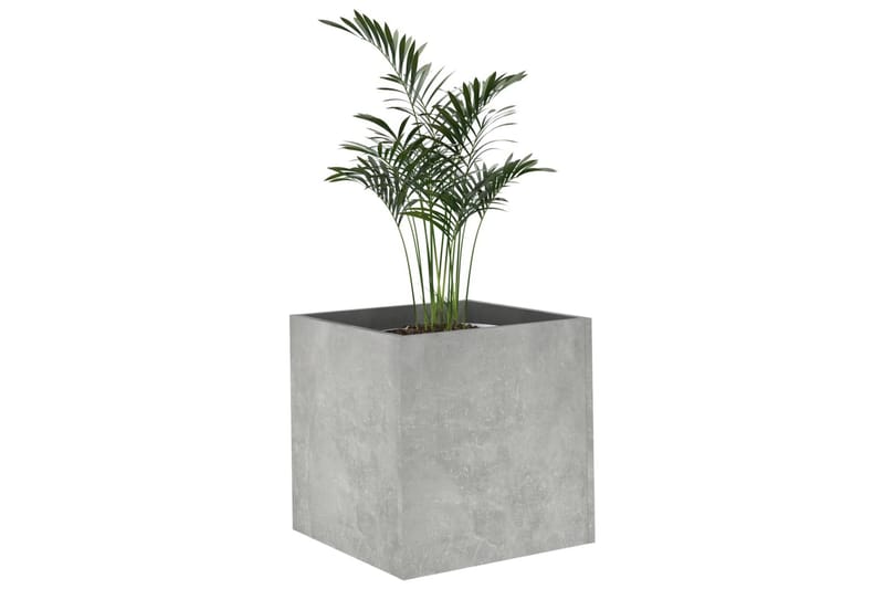 beBasic Plantekasse betonggrå 40x40x40 cm konstruert tre - GrÃ¥ - Blomsterkasser - Hagekrukker