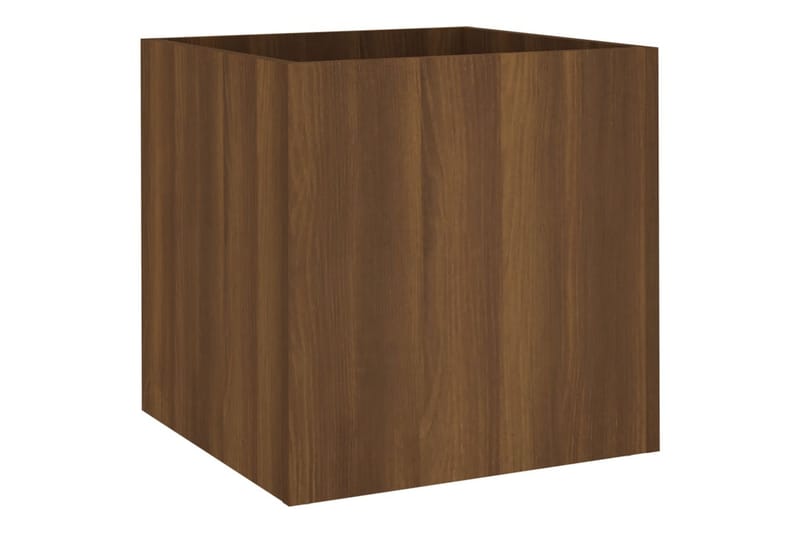 beBasic Plantekasse brun eik 40x40x40 cm konstruert tre - Brun - Hage - Dyrking & hagearbeid - Dyrking - Blomsterpotter - Blomsterkasser