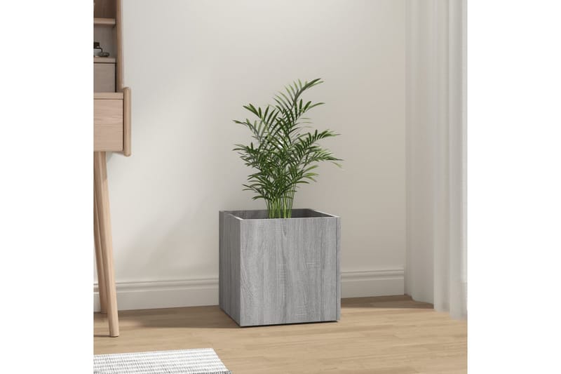 beBasic Plantekasse grå sonoma 40x40x40 cm konstruert tre - GrÃ¥ - Hage - Dyrking & hagearbeid - Dyrking - Blomsterpotter - Blomsterkasser