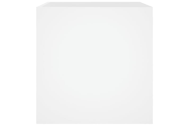 beBasic Plantekasse hvit 40x40x40 cm konstruert tre - Hvit - Hage - Dyrking & hagearbeid - Dyrking - Blomsterpotter - Blomsterkasser